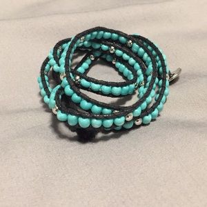 Chan Luu Teal and Black Bracelet